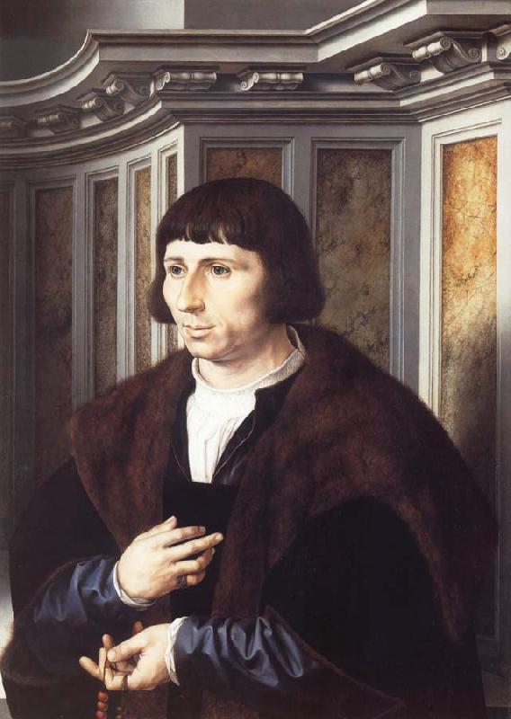 Jan Gossaert Mabuse Portrait of a Man with a Rosary oil painting image